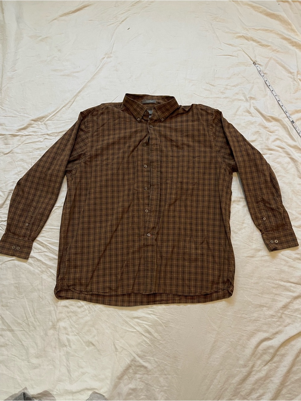Daniel Cremieux Brown Plaid Button-Down Shirt men’s xl